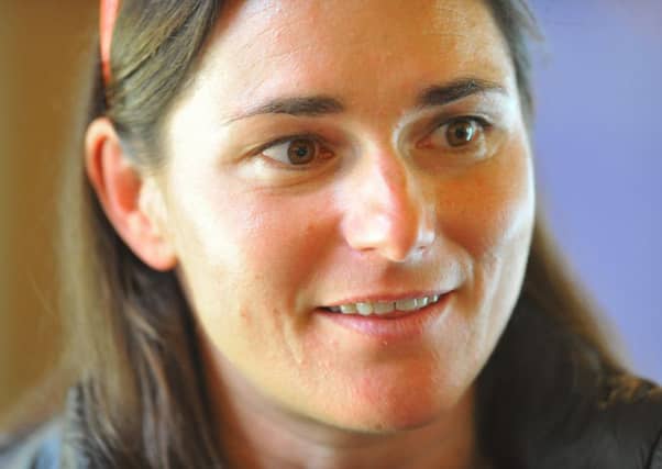 Building the sport: Dame Sarah Storey ahead of the women's race. Picture: Tony Johnson.
