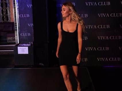 Annabelle Smith takes to the stage at the Miss Swimsuit UK regional heats last weekend.