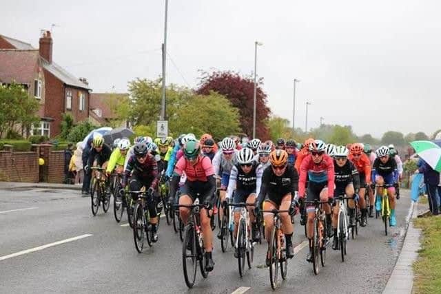 The Women's race heads on towards Pontefract.