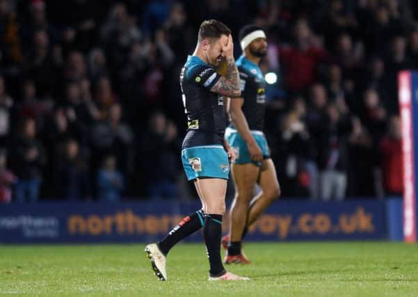 Leeds Rhinos' Richie Myler at full-time after defeat to Salford Red Devils. (
Picture: Jonathan Gawthorpe)