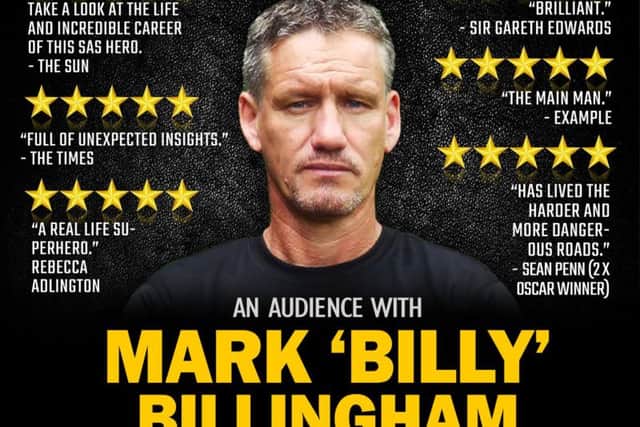 Mark 'Billy' Billingham is at the Victoria Theatre, Halifax, next week