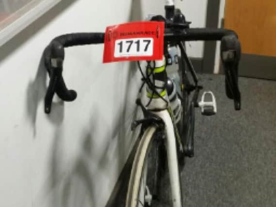 Is this your bike? Police officers have recovered the race bike after a man tried to cut the lock. Photo from West Yorkshire Police.