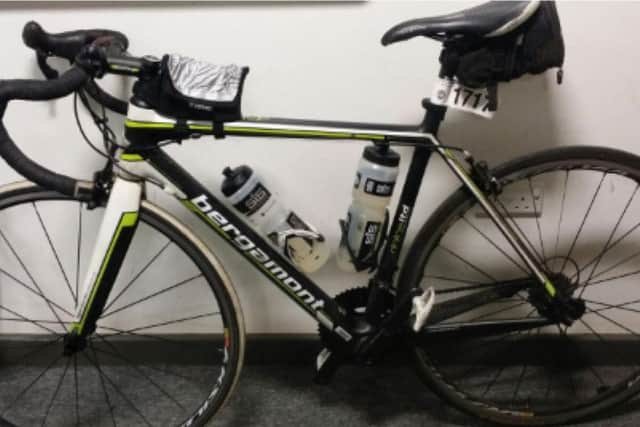 Is this your bike? Police officers have recovered the race bike after a man tried to cut the lock. Photo from West Yorkshire Police.