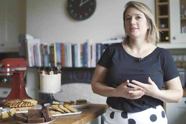 Liz Richardson launches her crowdfunding cake campaign.