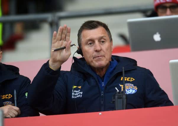 FAREWELL: Leeds Rhinos head coach David Furner at his last match in charge at Salford. 
Picture: Jonathan Gawthorpe