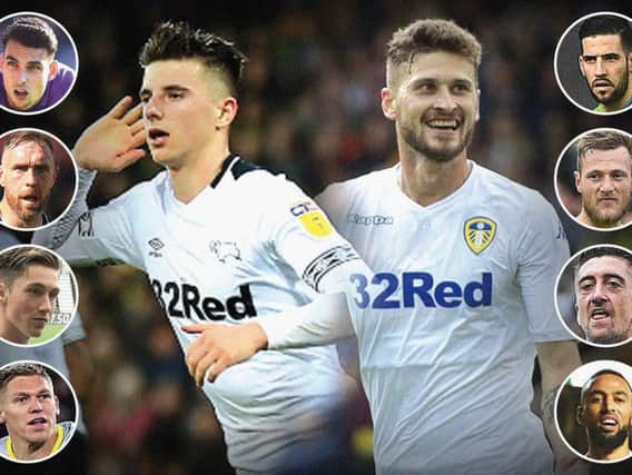 Leeds United and Derby County's key battles analysed.