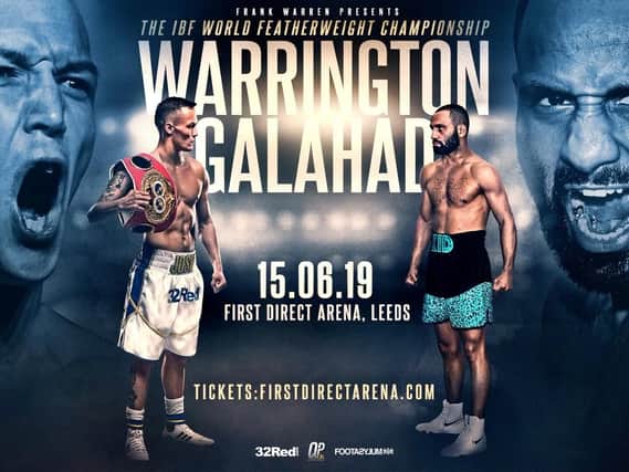 IBF featherweight wold title at First Direct Arena Leeds on Saturday, June 15