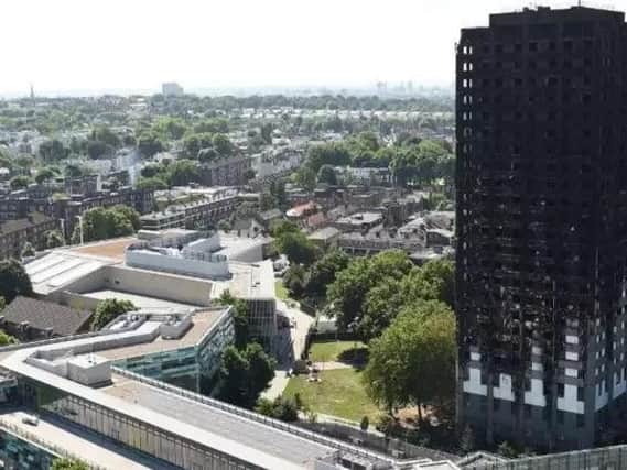 Grenfell Tower after the fire. Pic: PA.