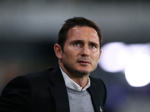 Derby County head coach Frank Lampard.