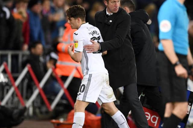 Swansea City winger Daniel James.