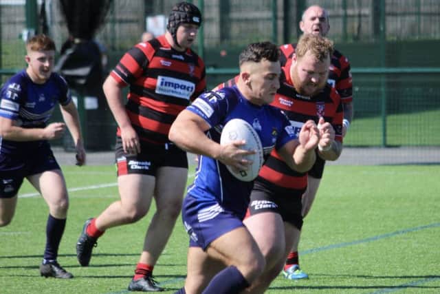 Hunslet Warriors' man of the match against Leigh East - Matty Scott.
