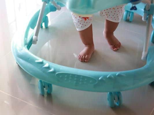 Experts have voiced concerns that the devices can stiffen babies' legs and potentially prevent them from reaching key development milestones
