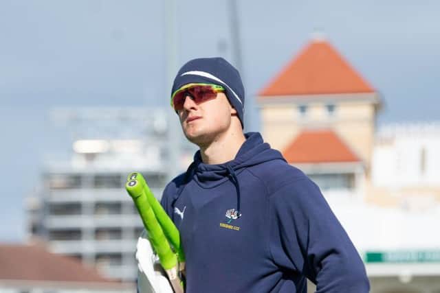 I'M YOUR MAN: Yorkshire's Tom Kohler-Cadmore. Picture: Allan McKenzie/SWpix.com