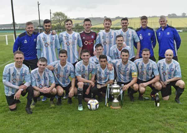Carlton Athletic, winners of the West Yorkshire League Premier Division for the third year running. PIC: Steve Riding