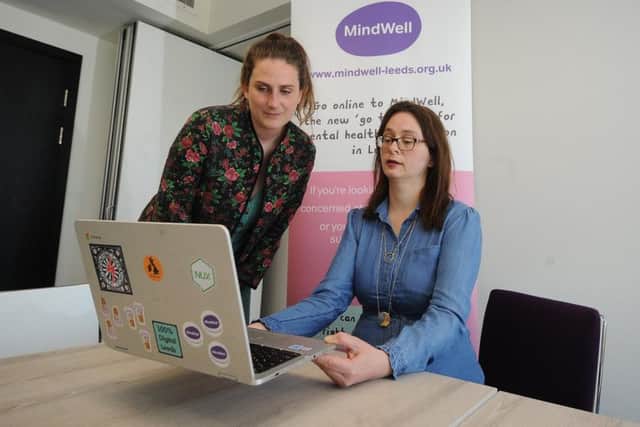 Mindful Employer Leeds co-ordinator Martha Clowes and Nicola Gallear, from the MindWell website.