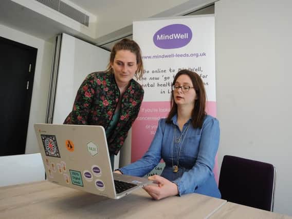 Mindful Employer Leeds co-ordinator Martha Clowes and Nicola Gallear, from the MindWell website.