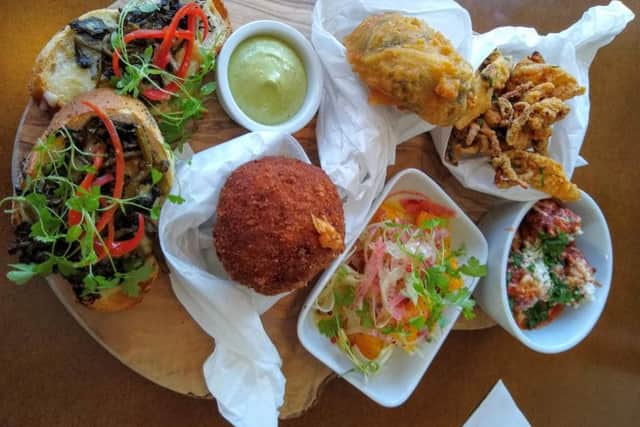 Gusto Grande, a large sharing plate made up of six of the dishes available