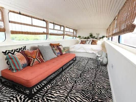 The bold interior was inspired by the girls and their music (Photo: Aibnb)
