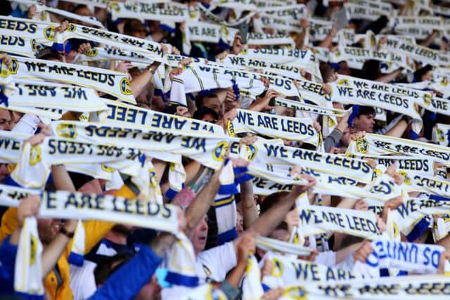 Leeds United fans at Elland Road.