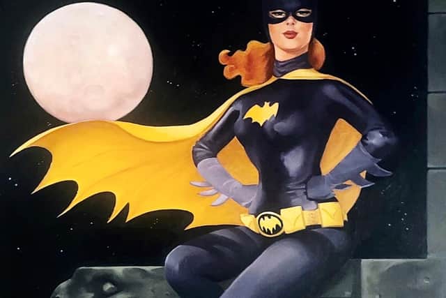 Batgirl by Fiona Stephenson on show at the KAPOW! exhibition at Barnsley's Cooper Gallery