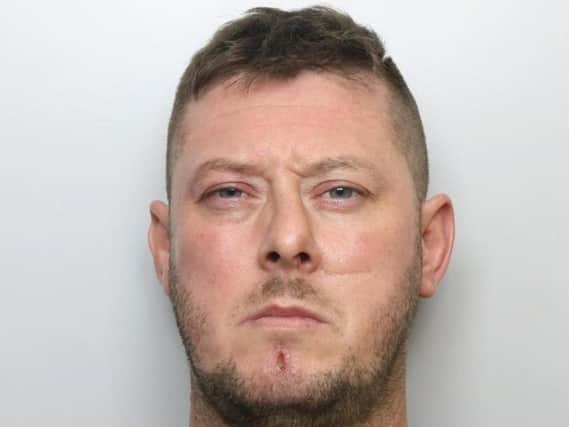 Not only did Wayne Bell, 37, post an image on a Russian social media site showing a man being hung by a rope with a Star of David on his forehead, but he also described Jewish people as "destructive and vile".
Bell, of Mount Walk, Castleford, was also behind hate-filled graffiti.
13 videos were found on Bell's mobile phone and featured an unseen man - believed to be Bell - directing others who were daubing anti-Semitic graffiti, including swastikas and references to the Holocaust.
He was jailed for four years and three months.