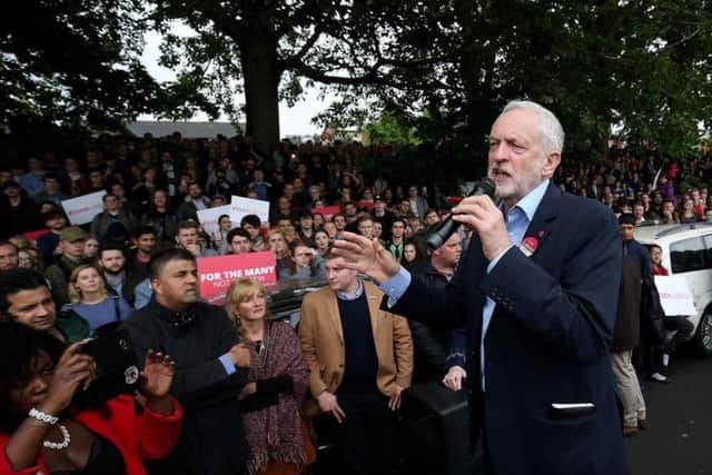 Labour leader Jeremy Corbyn during a visit to Leeds shortly before the 2017 general election.