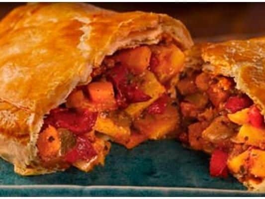 Vegan pasties and sausage rolls are taking the UK by storm recently - and Ginsters are soon set to release their own vegan alternative (Photo: Ginsters Triangle News)