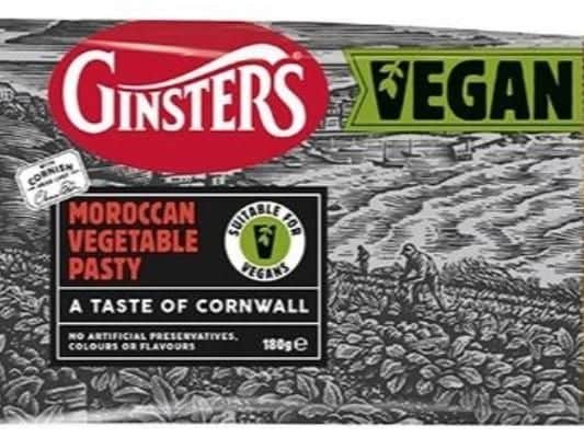Ginsters new vegan pasty will contain a mix of vegetables and pastry, made without any eggs or dairy (Photo: Ginsters Triangle News)