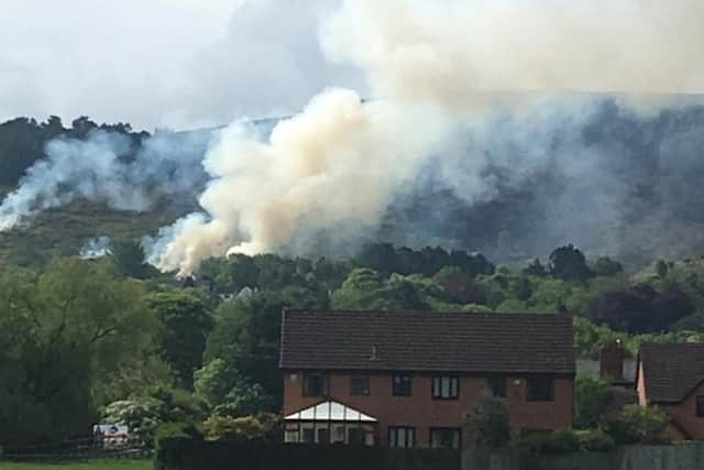 A photo of the fire from resident Derek Lawson @delboy59 on Twitter