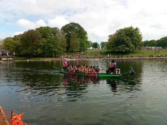 The Dragon Boat race in Leeds
