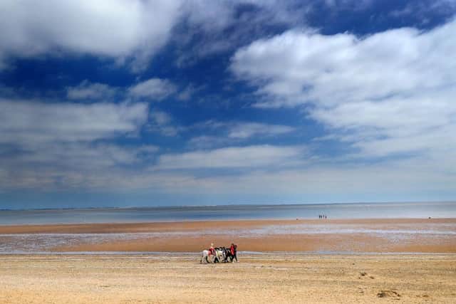 The beach at Cleethorpes.