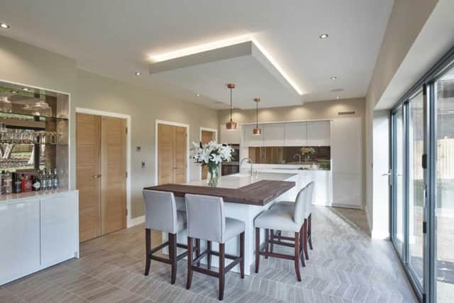 The Sunningdale has a large open plan kitchen living space