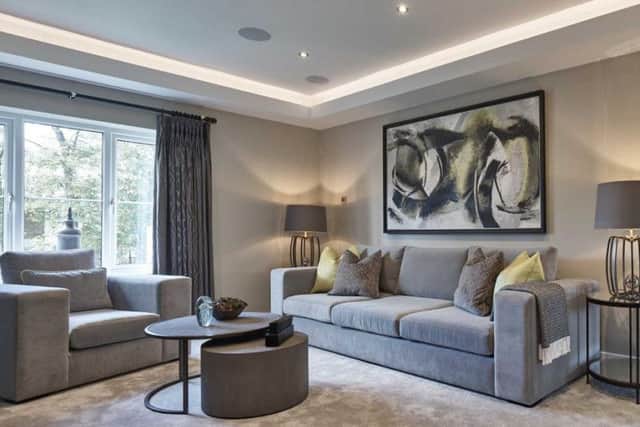 Luxury living with spacious living room