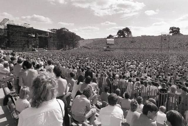 80,000 people watched Bruce Springsteen play in the summer of 1985.