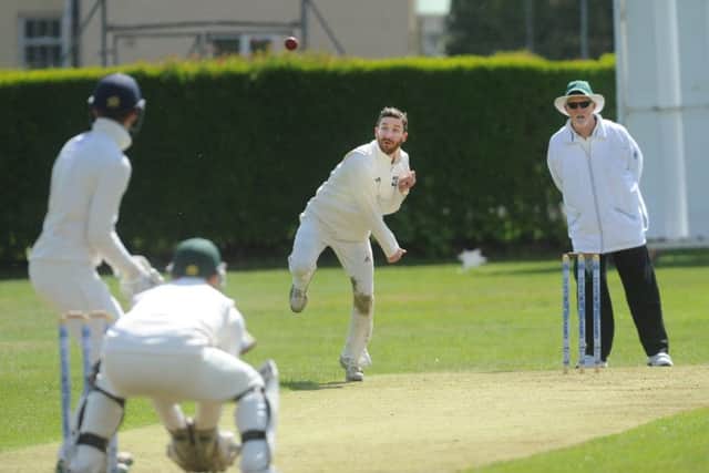 Bowler Stephen Brown. PIC: Steve Riding