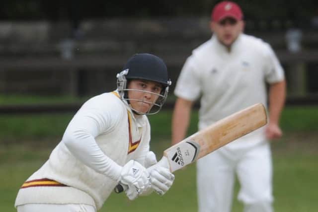 Marcus Walmsley on the run for Methley in the drawn encounter with visitors Hanging Heaton. PIC: Steve Riding