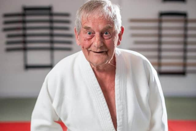 Bill Root, 90, is still teaching judo at a Leeds dojo. PIC: SWNS