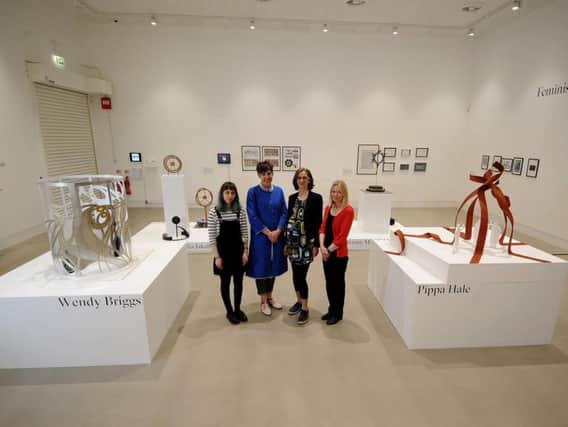 Artists pictured from the left are Zsofia Jakab, Pippa Hale, Briony Marshall and Wendy Briggs.