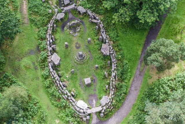 The Druids Temple, a local historical site and impressive folly constructed during the late 1800s.