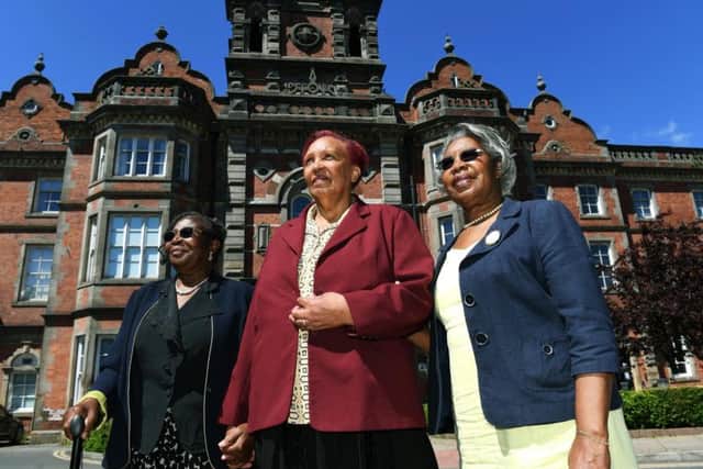 Betsy Johnson, Nettie White and Yvonne English are reunited at The Thackray Medical Museum as part of the Eulogy Project