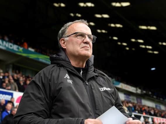 FAVOURITES: Leeds United under Marcelo Bielsa who is staying for another year.