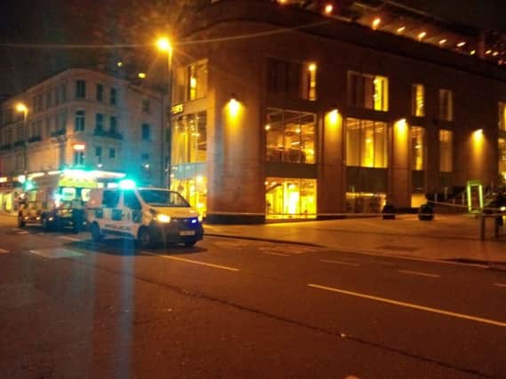 A 23-year-old man has been left with facial injuries after a group altercation on Boar Lane in Leeds City Centre.