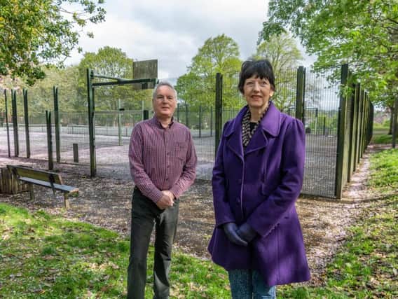 Nigel Swan, and Janet Porter, of Pasture Lane, who would like to see changes done to the site or for it to be moved.