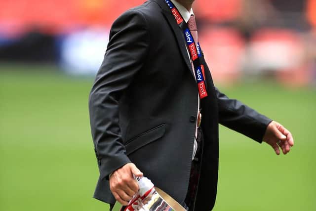 Former LUFC man Lee Bowyer was celebrating success with Charlton.