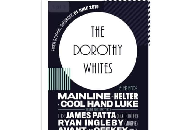 Full line-up for Saturday's Dorothy Whites gig
