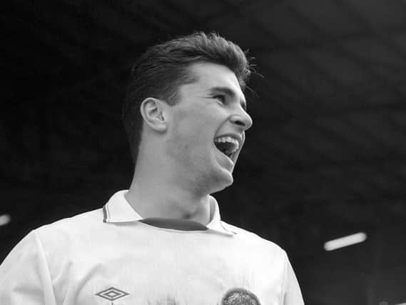 Gary Speed during his early days with Leeds United.
