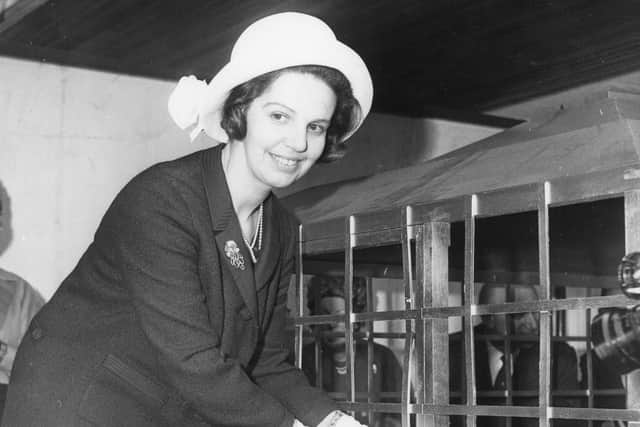 Dr. Marjorie Ziff opening the centre in 1964