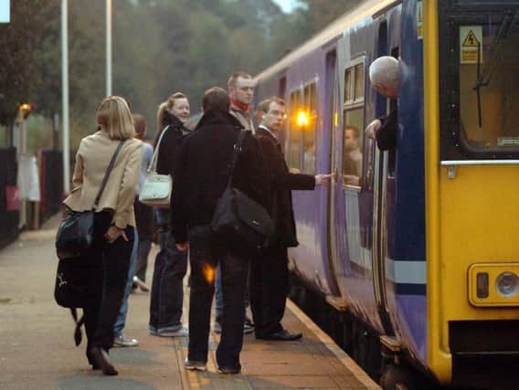 Commuters at Headingley Station (file image).