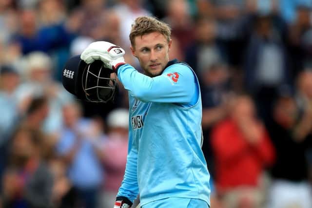 England's Joe Root shows his disappointment after being dismissed against Pakistan at Trent Bridge. Picture: Simon Cooper/PA
