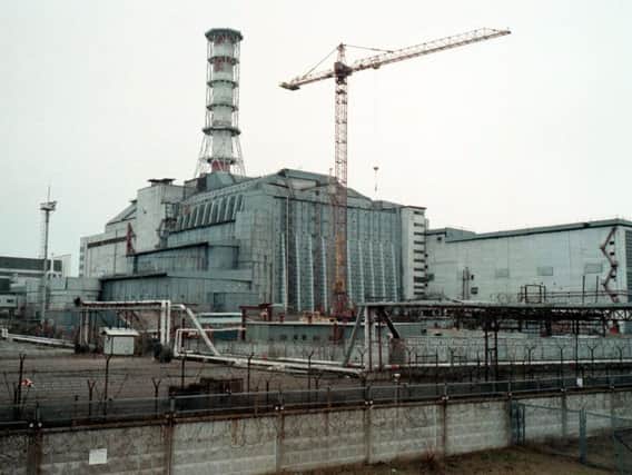 Chernobyl nuclear power plant's fourth reactor November 16, 2000 destroyed as a result of the April 26,1986 explosion.